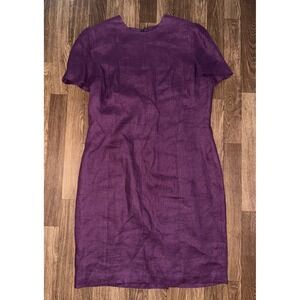 Ellen Tracy Purple Midi Dress